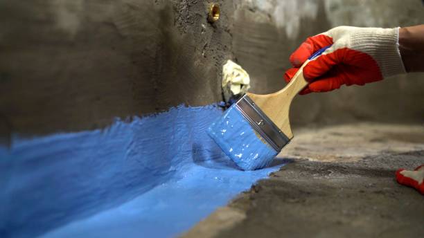Commercial Exterior Waterproofing project at a Lyons, WI business property by SJ Waterproofing Pros
